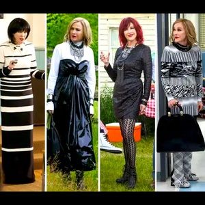 Patterned tights, Moira Rose inspired!